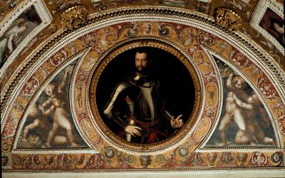 Portrait of Cosimo I di Medici, Grand Duke of Tuscany and Father of Francesco I by Agnolo (after) Bronzino