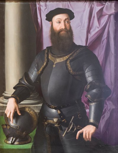 Portrait of Stefano IV Colonna by Agnolo Bronzino