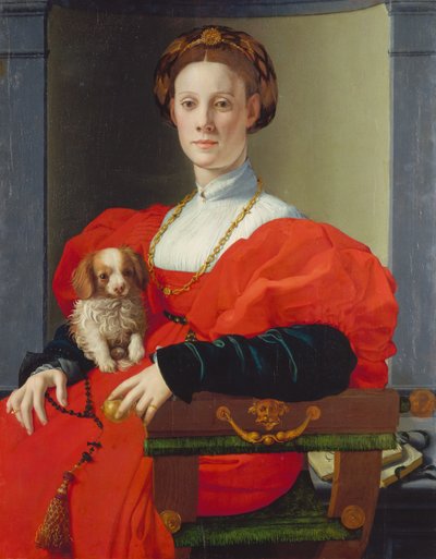Portrait of a Lady in Red, c.1533 by Agnolo di Cosimo Bronzino