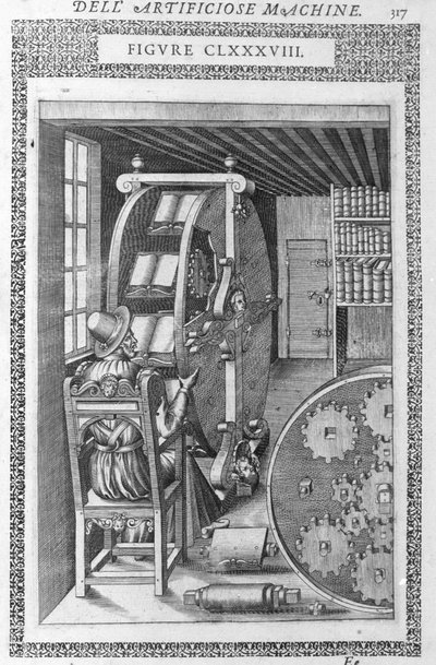 Automatic Library. Based on a Project by Agostino Ramelli in 
