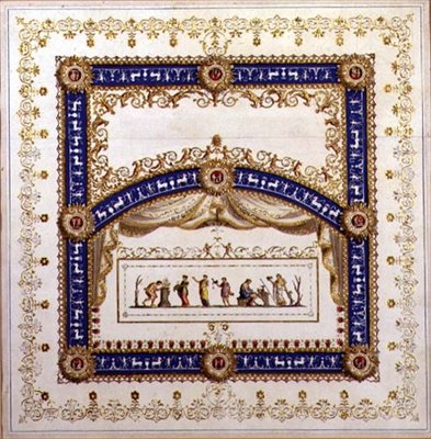 Design for a Neo-Classical Ceiling by Agostino (attr.) Brunias