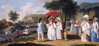 Mulatto Women on the Banks of the River Roseau, Dominica by Agostino Brunias