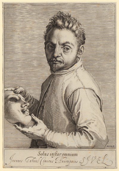 Portrait of Giovanni Gabrielli, called “Il Sivello” by Agostino Carracci