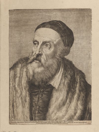 Portrait of Painter Titian by Agostino Carracci