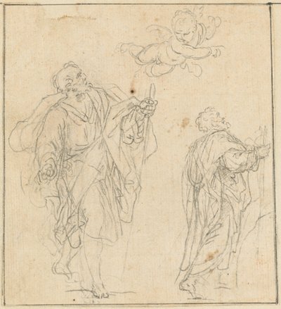 An Apostle Guided by an Angel by Agostino Masucci