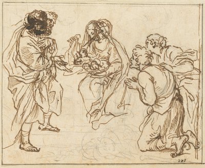 The Adoration of the Shepherds by Agostino Masucci