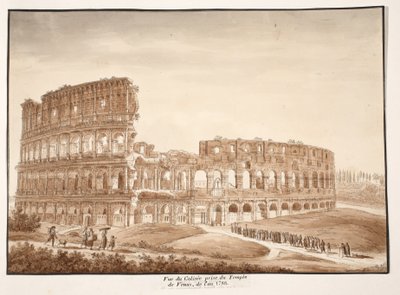 View of the Colosseum from the Temple of Venus by Agostino Tofanelli