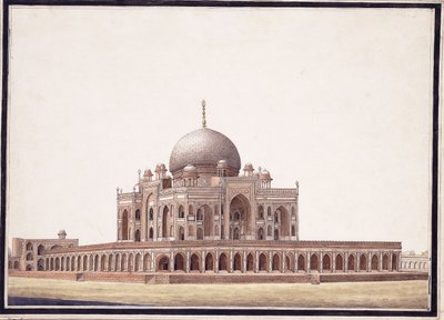 The Tomb of Humayun by Agra School