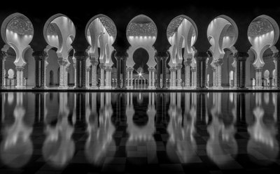 Grand Mosque Reflections by Ahmed Thabet