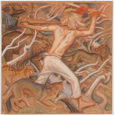 Kullervo Herding his Wild Flocks by Akseli Gallen-Kallela