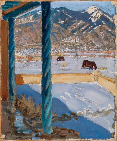 Taos Home in Sunlight by Akseli Valdemar Gallen-Kallela