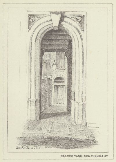 Brooks Yard, Upper Thames Street by Alan Stapleton