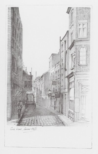 London Lanes: Cock Lane, Snow Hill by Alan Stapleton