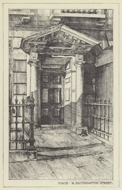 Porch, 19, Southampton Street by Alan Stapleton
