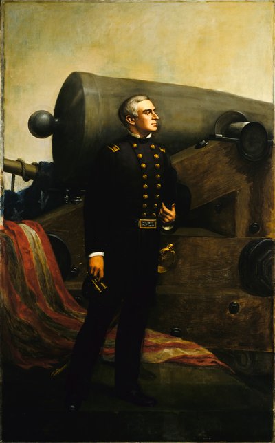 The First Gun at Fort Sumter (Major Robert Anderson) by Alban Jasper Conant
