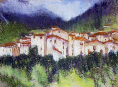 Alpine landscape by Alberico Balbi Valier