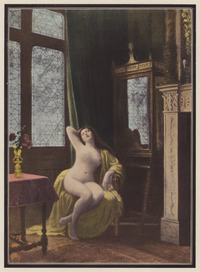Sleeping Woman by Albert (after) Aublet