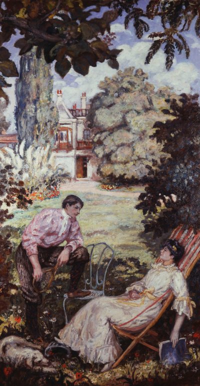 A Conversation in the Garden by Albert Andre