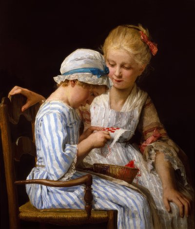 The Embroiderers by Albert Anker
