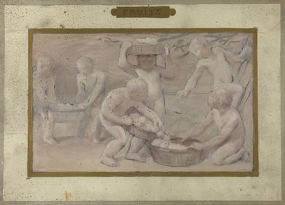 Sketch for the Salle des Fêtes at the Hôtel de Ville de Paris: Fruits by Albert Aublet