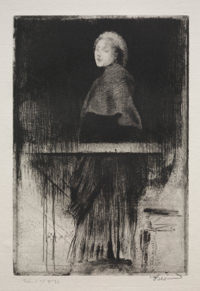 Woman with a Cape by Albert Besnard