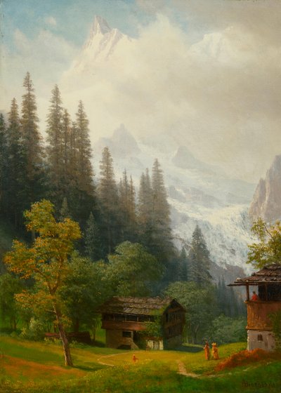 Alpine Scene by Albert Bierstadt