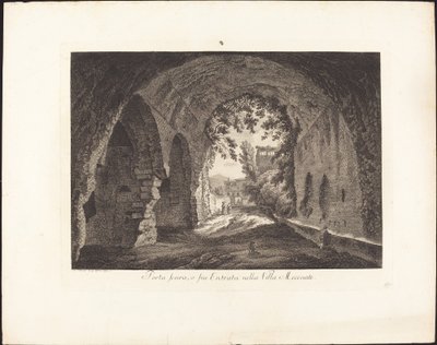 Dark Gate or Entrance to the Villa of Maecenas by Albert Christoph Dies