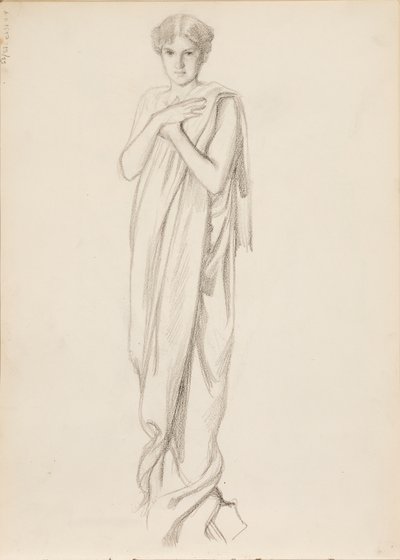 Aino Ackté as Alcestis, Sketch by Albert Edelfelt