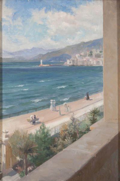 From My Window in Cannes by Albert Edelfelt