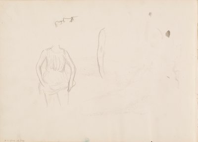 Woman Lifting Her Hem, Face, Arm by Albert Edelfelt