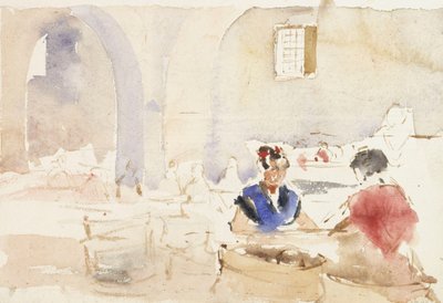 Interior from Spain (Tobacco Factory in Seville) by Albert Edelfelt