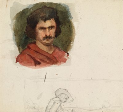 Italian Man, Study by Albert Edelfelt