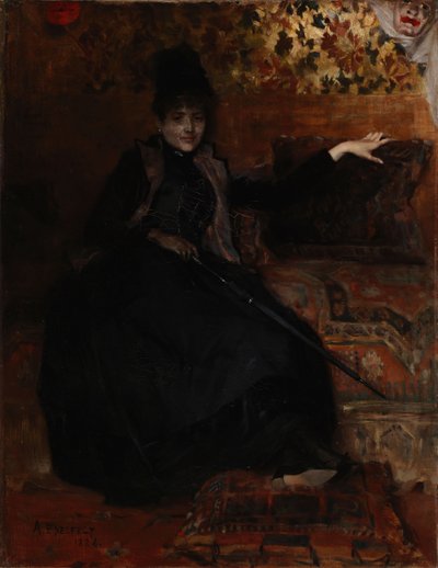 Lady in Black, Thérèse noire by Albert Edelfelt