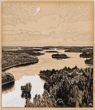 Lake Saimaa from the Poem The Fifth of July by Albert Edelfelt