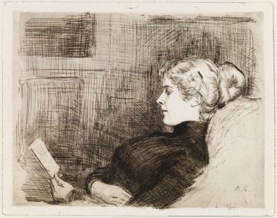Portrait of Marie Hagelstam (von Heiroth) by Albert Edelfelt