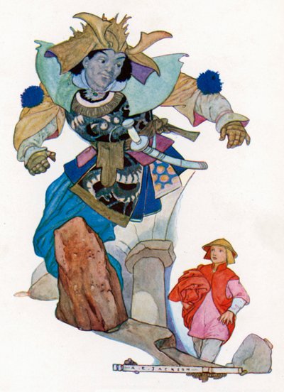 Aladdin Happened to Rub His Ring, and Instantly a Genie of Enormous Stature and a Most Horrid by Albert Edward Jackson