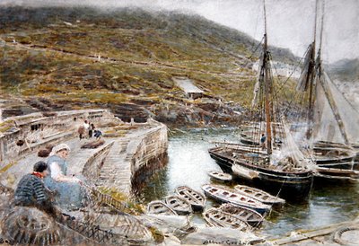 Boscastle by Albert Goodwin