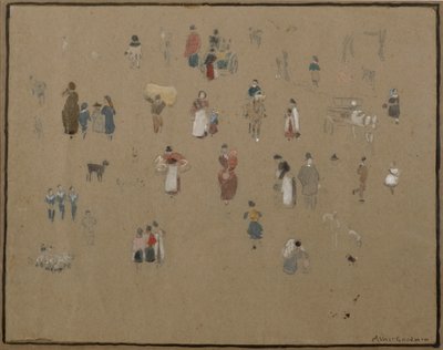 Going to Market by Albert Goodwin