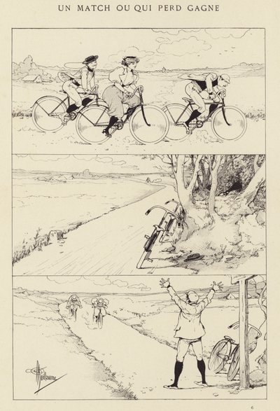 A Match or Who Loses Wins by Albert Guillaume
