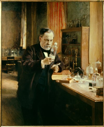 Portrait of Louis Pasteur in His Laboratory by Albert Gustaf Aristides Edelfelt