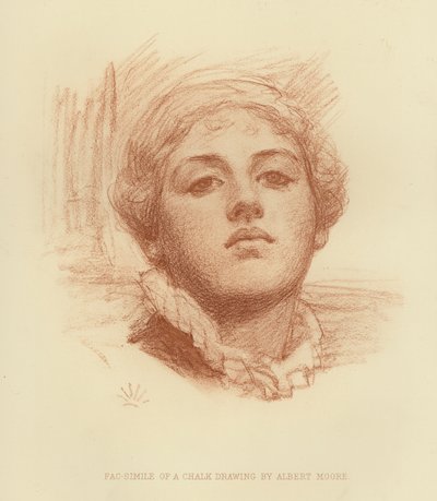 Fac-simile of a Chalk Drawing by Albert Joseph (after) Moore