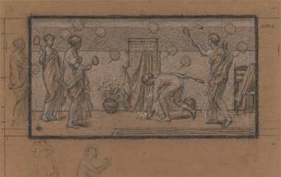 Study for Battledore and Shuttlecock by Albert Joseph Moore