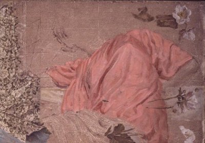 Study of a Draped Figure and Flowers by Albert Joseph Moore