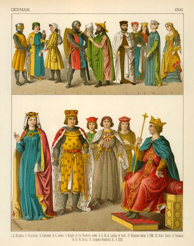 German Costume 1200 by Albert Kretschmer