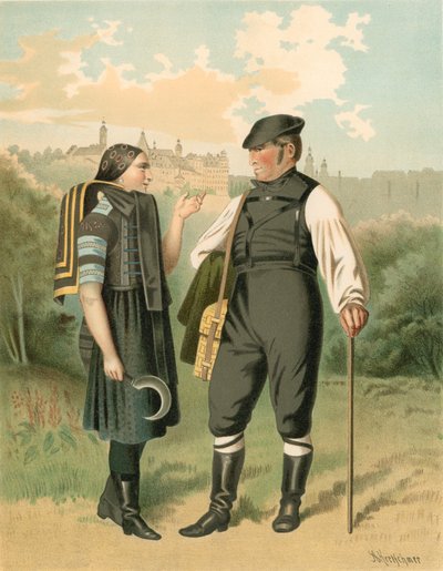 German Costume, Allenburg by Albert Kretschmer