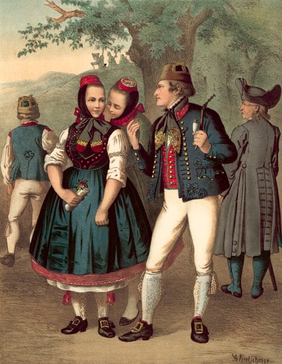 German Costume, Chur-Hessen and der Schwalm by Albert Kretschmer