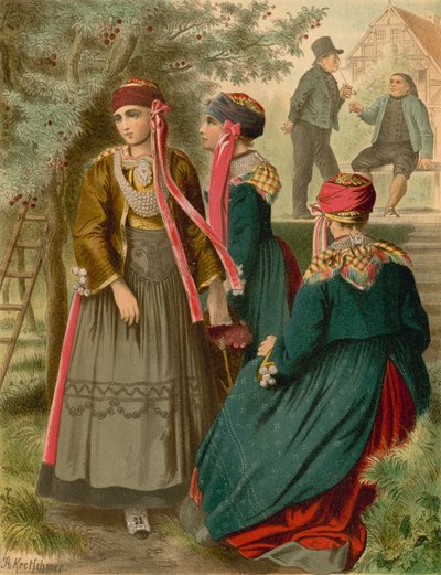German costume, Hannover, Das alte Land by Albert Kretschmer