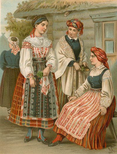 German Costume, Littauen by Albert Kretschmer