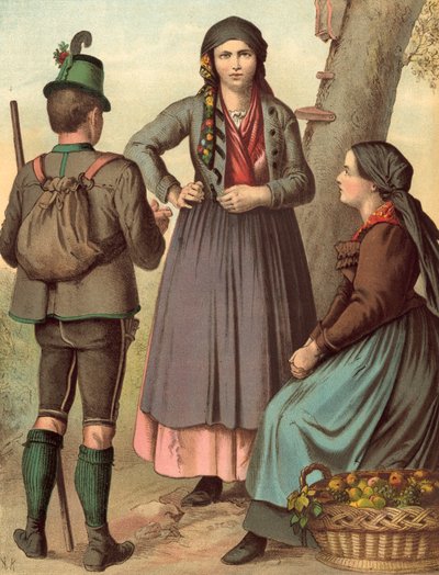 German Costume, Austria, Styria by Albert Kretschmer