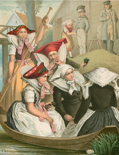 German Costume, Preussen, Spreewald by Albert Kretschmer